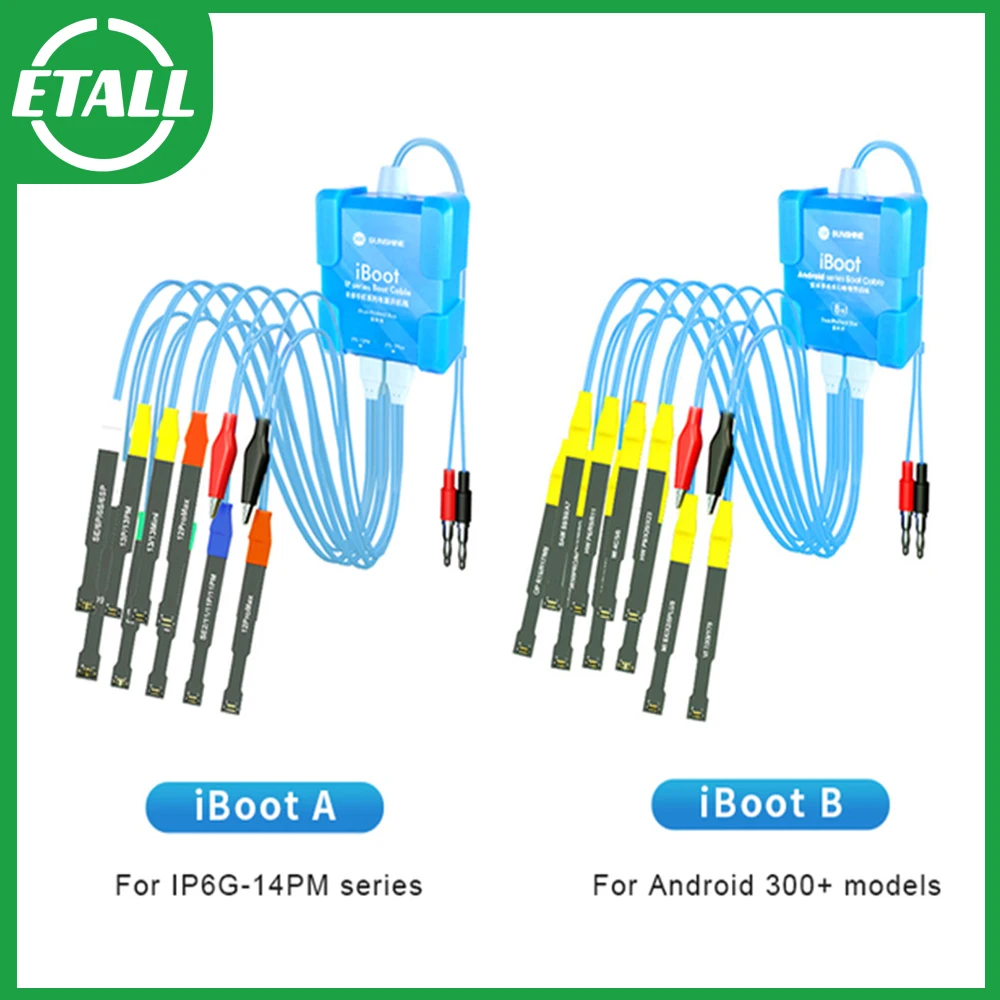 

SUNSHINE IBOOT A for iPhone 6-14 IBOOT B for Android Phone Power Boot Control line Cable Power Test Boot Cable Battery Boot