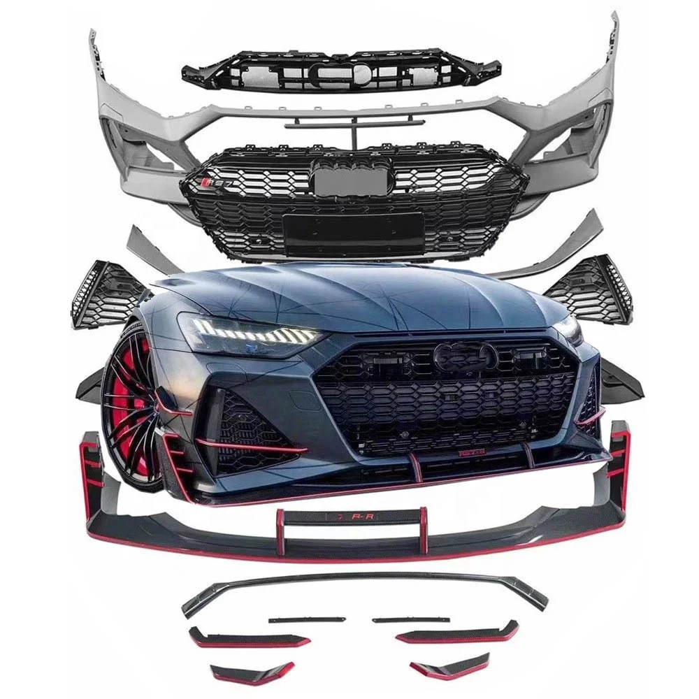 

Full Body Kit for Audi A7 2019-2021 Upgrade RS7 Front Bumper Rear Bumper Side Skirt Front Lip Classic Auto Parts