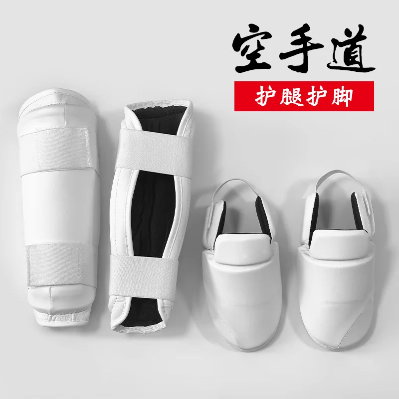 Karate instep and leg protection, Taekwondo calf protection, men's and women's combat training protective gear