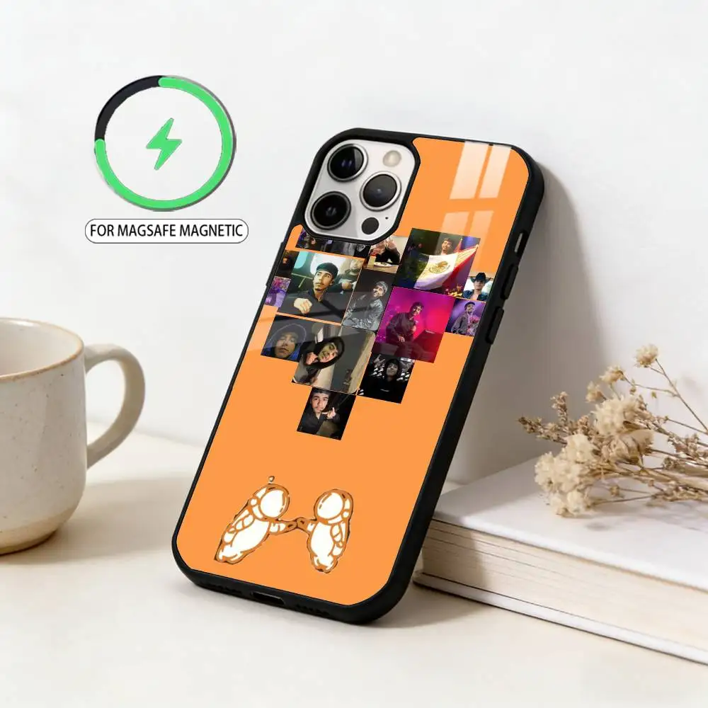 حافظة هاتف I-Ivan-Cornejo-Rapper لهاتف iPhone17,16,15,14,13,12,11 Plus، Pro Max Magnetic للشحن اللاسلكي Magsafe