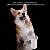 Silicone Bristles Automatic Dog Paw Cleaner Cup USB C Charging Portable Fast Cleaning for Small Medium Pets After Walk Outdoor