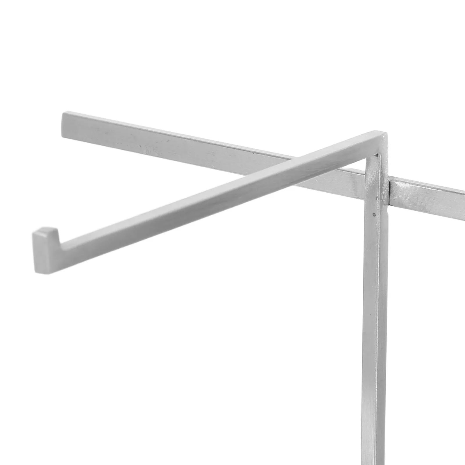 Eyeglasses Display Stand Single Layer Stainless Steel Countertop Sunglass Holder Rack Modern Eyewear Organizer Retail Display