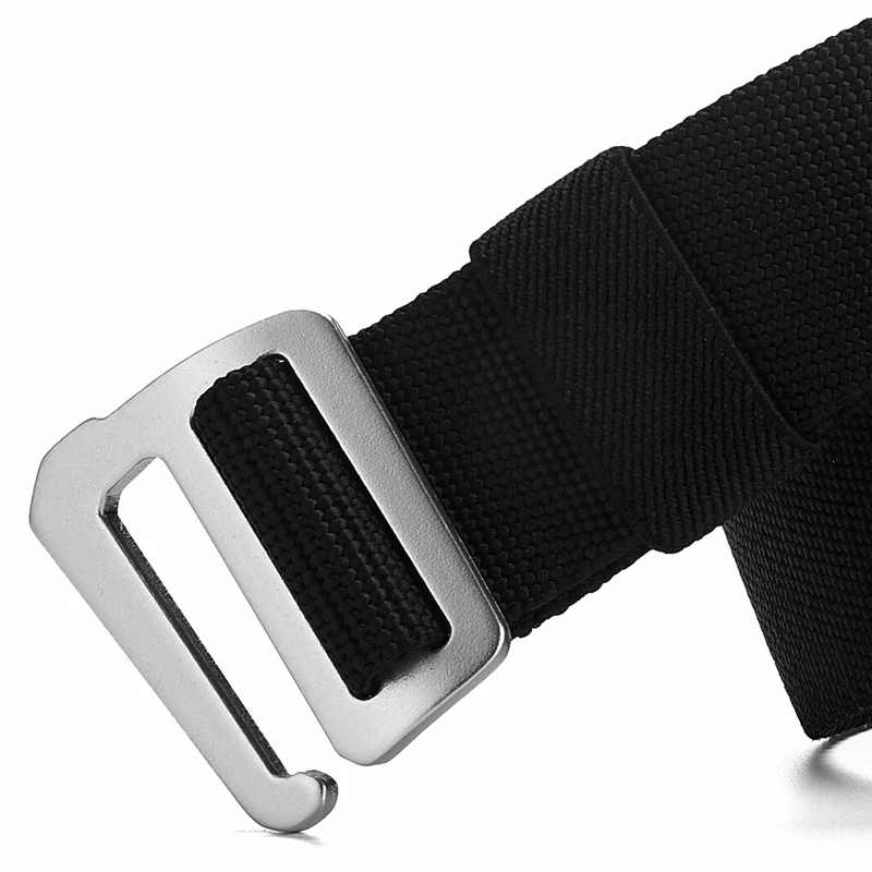 New Elastic Belts For Men Canvas Male Tactical Outdoor Belt High Quality Simple Design Black Navy Ceinture Hom