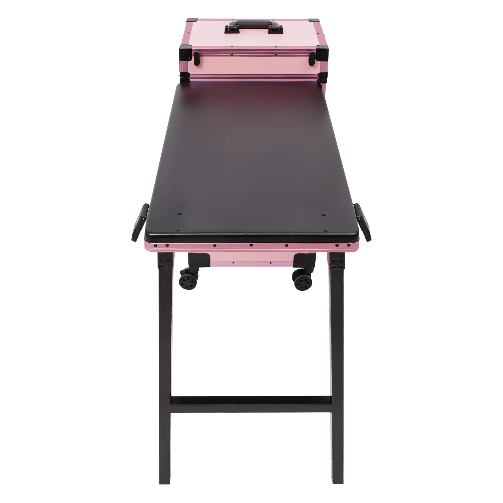 3-Tier Foldable Makeup Trolley with Lockable Drawers and Combination Lock, Mobile Beauty Case with Fold-out Table for On-Site Makeup - view 5