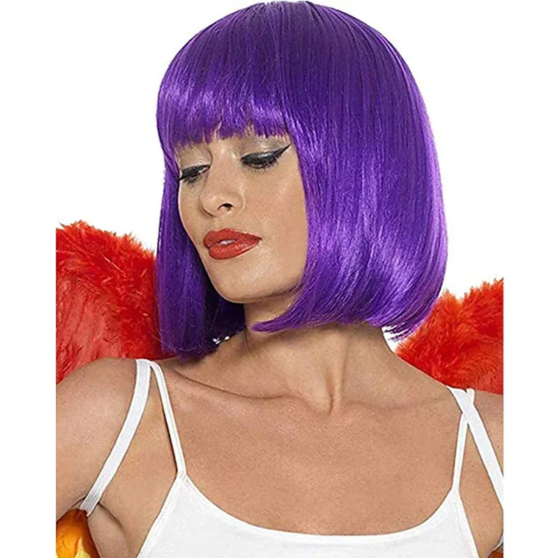

New Fashion Short Bob Straight Wig for Women with Lace Front and Melted Hairline
