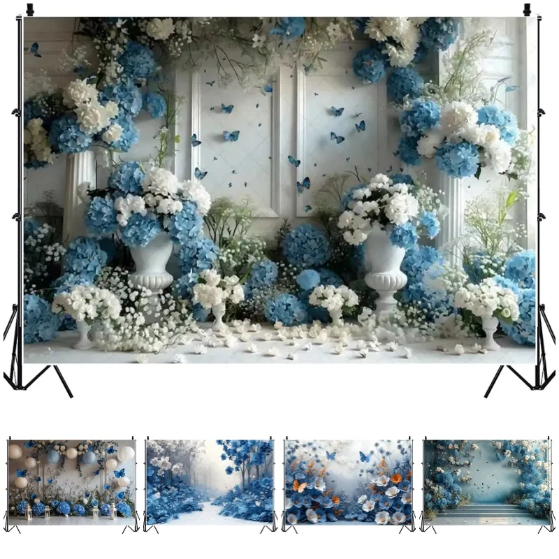 Custom Butterfly Wedding Photography Background