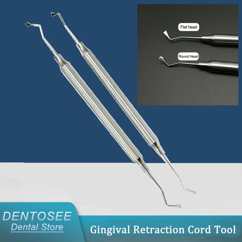 

Double-Ended Dental Gingival Retraction Cord Packer & Atraumatic Cord Splitter Tool, Oral Surgery
