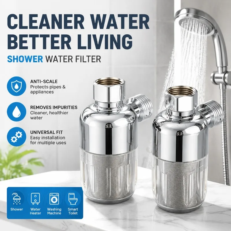 No‑Replacement‑Cartridge Household Water‑Purifier Fits Electric‑Water‑Heater Washing‑Machine Faucet Tap‑Water Filtration Nozzle