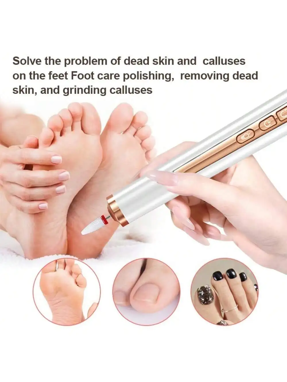 Ensemble de perceuse à ongles et sèche-ongles 2 en 1, stylo de polissage multifonction Portable, lampe LED portative, équipement d'art des ongles à double usage