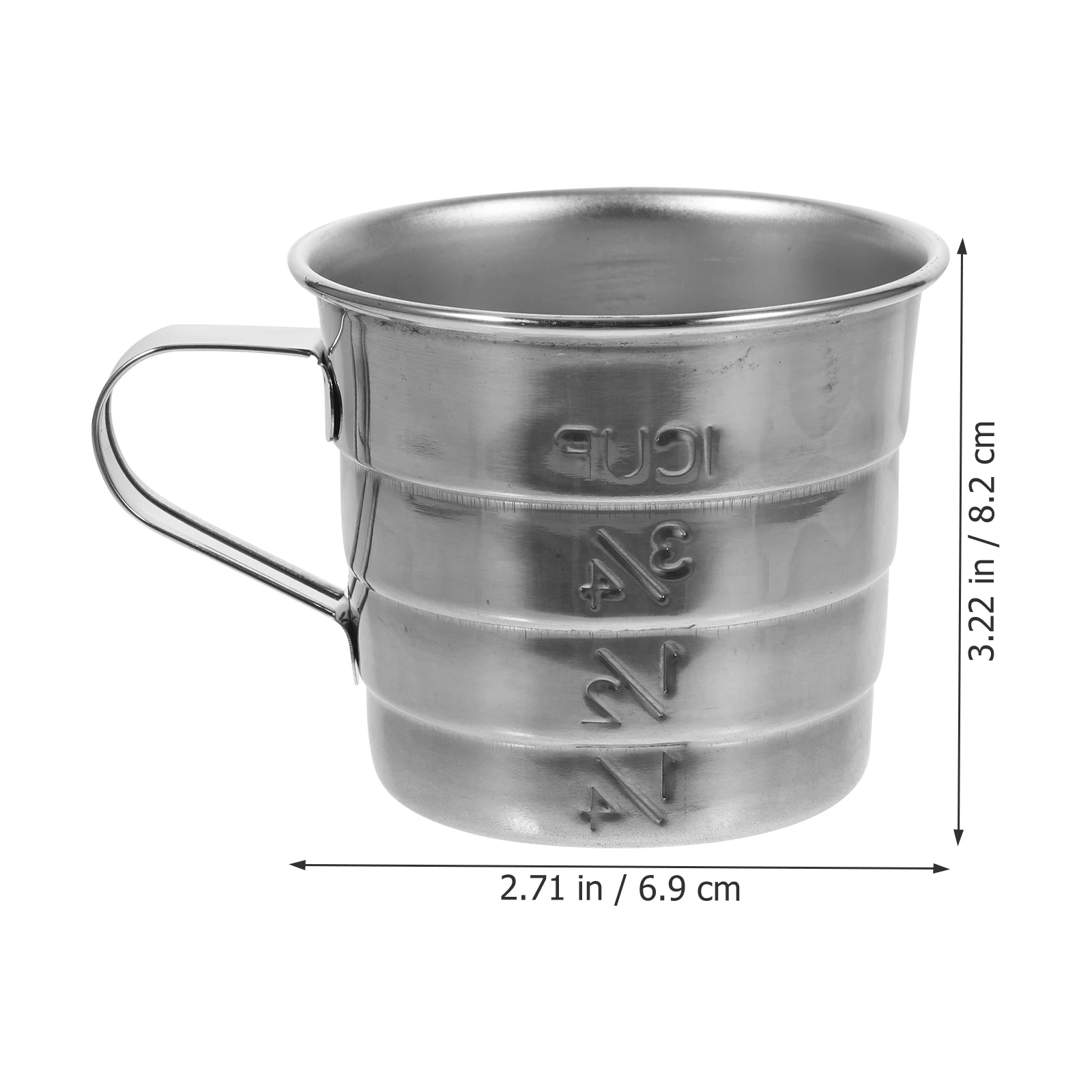 

Stainless Steel Measuring Cup Coffee Tool Compact Lightweight Multipurpose Spoons Design Graceful Arc Flow Measure