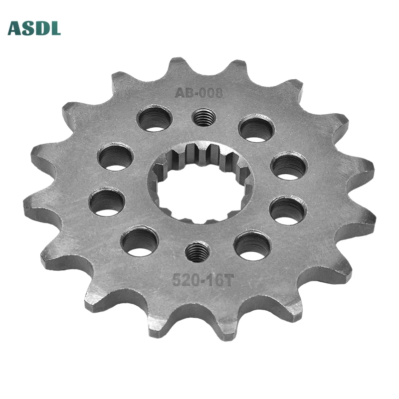 520 16T Motorcycle 20CrMnTi Front Sprocket Silent Sprocket For Suzuki GS500 F-K4 GS 500 E-R 94-98 GS500 H K7 2007 GS500 E-R