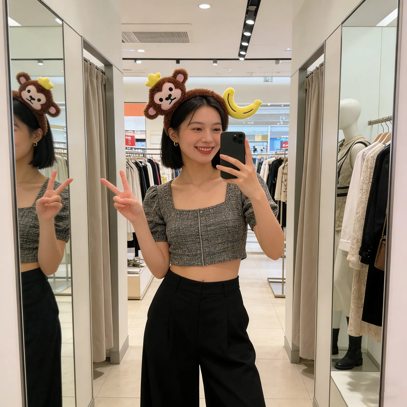 

2Pcs Banana Monkey Ears Headband Cute Animal Hairband for Jungle Costume Photo Shoot Party Favor Funny Cartoon