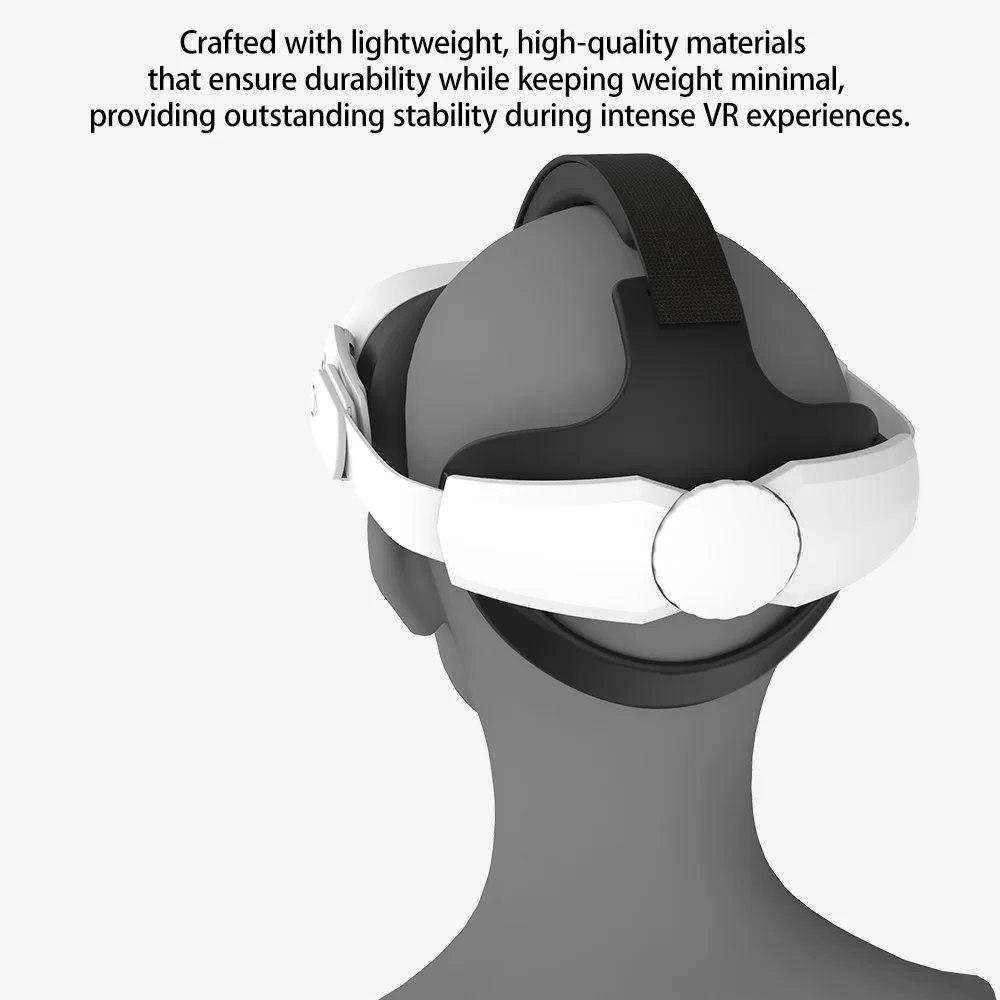 

Adjustable Elite Head Strap for Meta Quest 2/Quest 3/Quest 3S – Comfortable Easy-Install VR Accessory for Adults & Kids