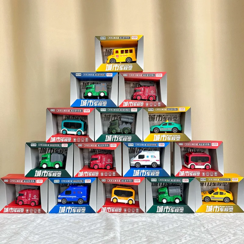 

Friction Powered Fire Truck Toys City Vehicle Models Wholesale Arcade Reward Gifts For Boys Kids Children Institutional Presents