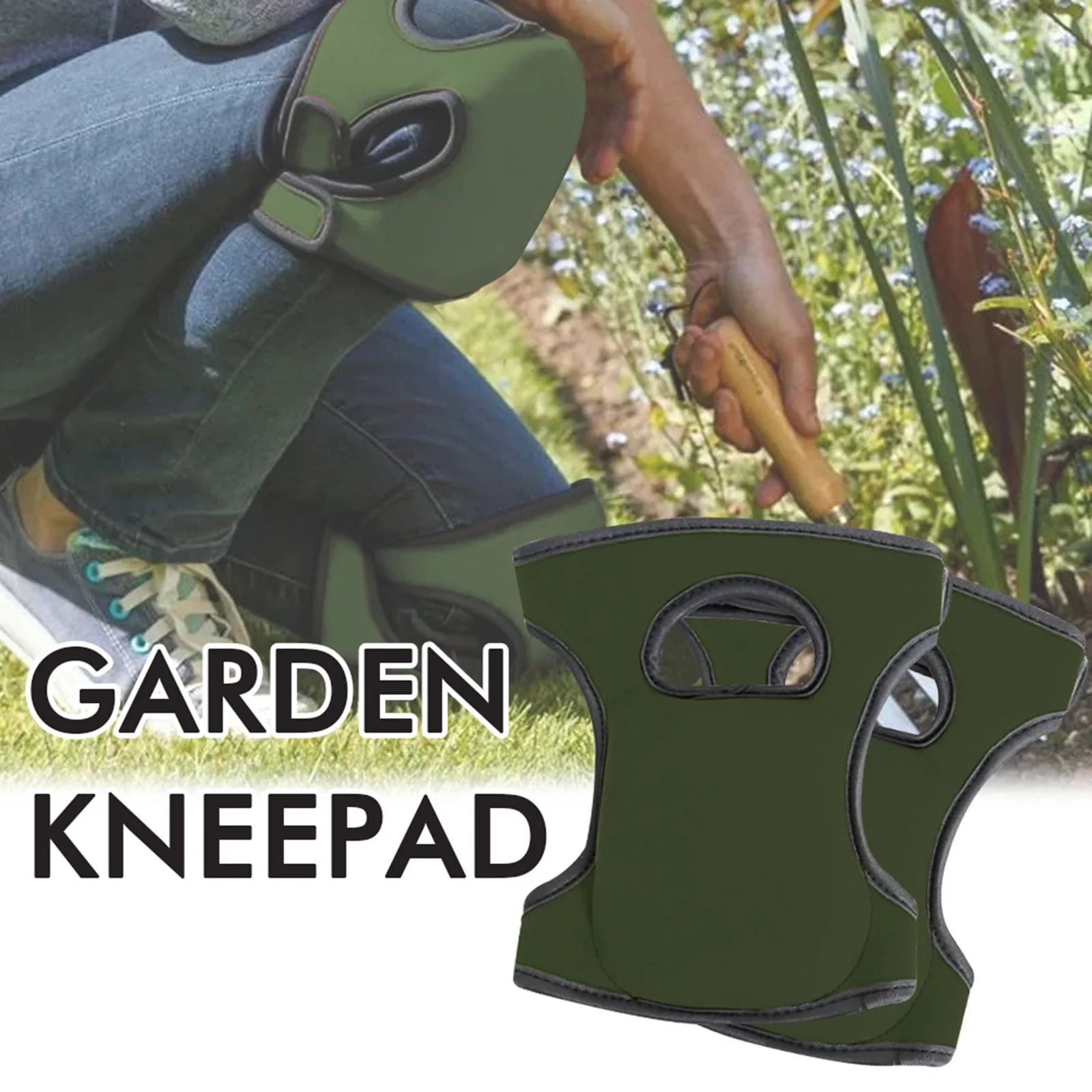 

TRALOW Gardening Knee Pads Soft Comfort Protective Cushions Ultra Thick Anti-slip Adjustable for Cleaning Scrubbing Floors Work