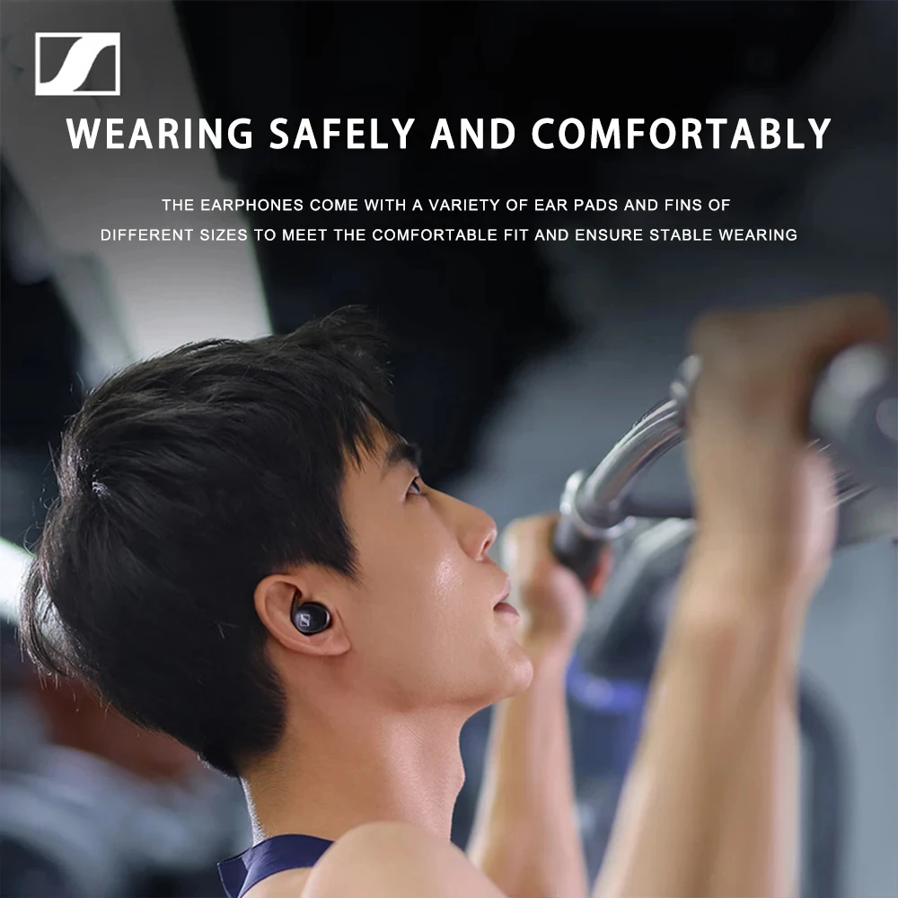 Sennheiser Original MOMENTUM Sport true wireless earphones, Bluetooth music earphones, noise reduction in ear sports earphones