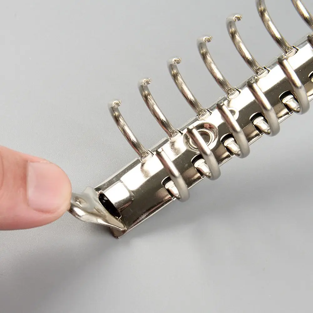 A4/B5/A5/A6/A7 DIY New Accessory Refillable Metal Ring Binder Binder Clip Loose-leaf File Folder Notebook Binding Hoops
