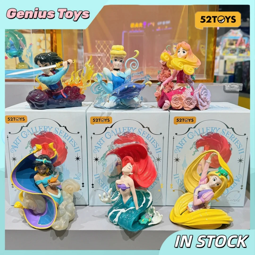 

52 шт., слепая коробка, принцесса Диснея, художественная киносерия 2, модная мультяшная фигурка, модель, красивая коллекционная игрушка, подарки на день рождения для девочек