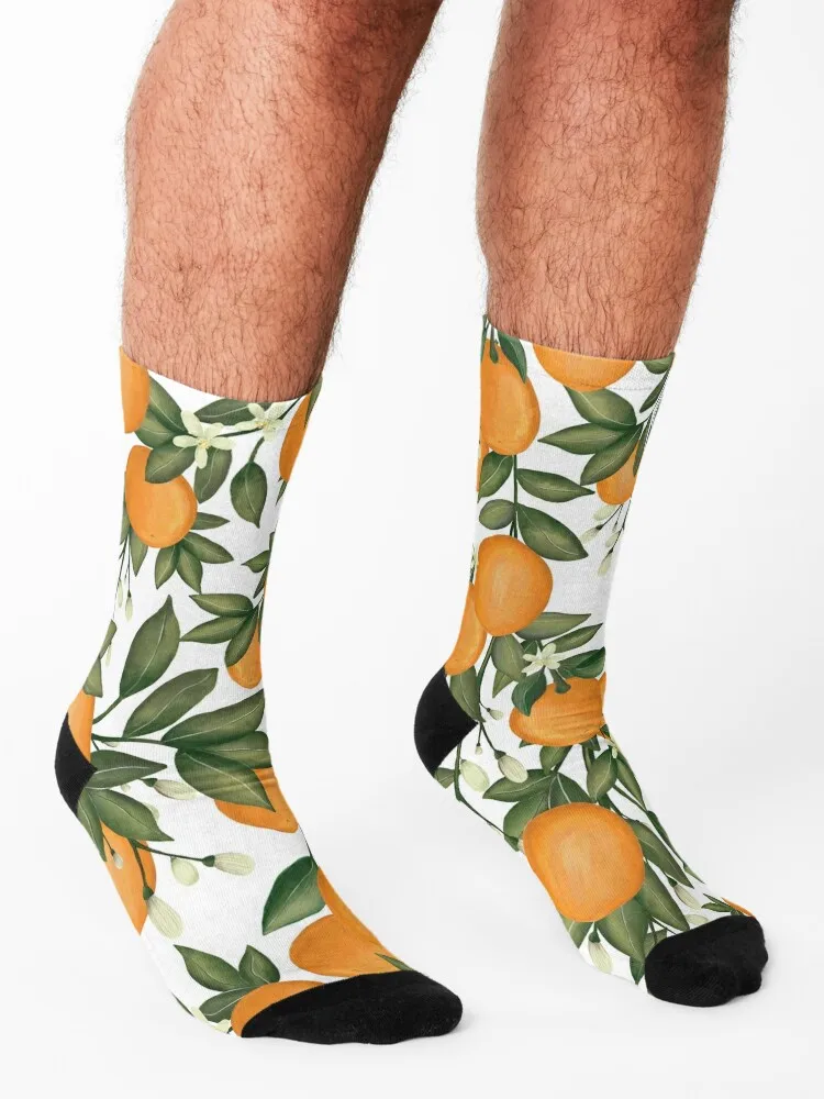 الحمضيات الحب-الصيف البرتقال الكليمين الخضرة الجوارب ساخنة المستجدات هدية الكريسماس kawaii الجوارب فتاة الرجال
