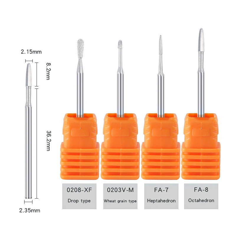 Ausverkauf! Fräser, Schleifwerkzeug, Nagelbohrer, Hartmetall-Nagelbit für Maniküre, Pediküre, Nägel, elektrische Nagelfeile, Zubehör, Werkzeuge 3/32" – Detail 5