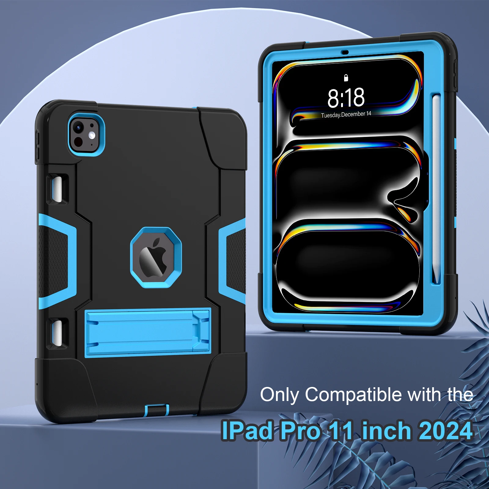 Etui na tablet do iPada 2025 Pro Air Mini z podstawką, pokrowce na modele 4 5 6 7 8 9 10. generacji, 11. generacji, 10.2 11 10.9 12.9 13 cali, odporne na wstrząsy. — zdjęcie produktu 6