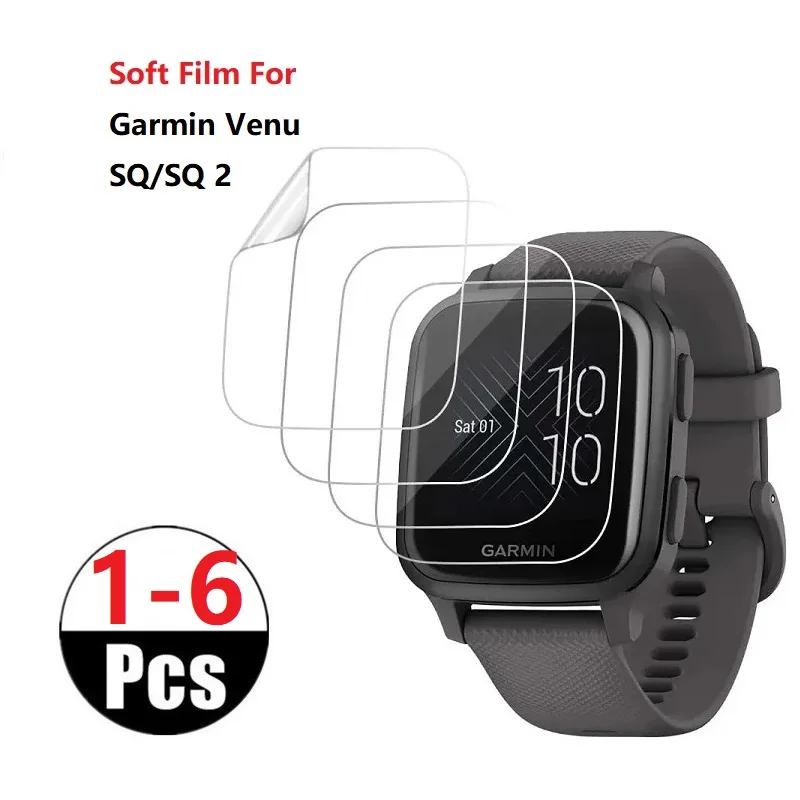 Protective Film For Garmin Venu SQ 2 Smart Watch Screen Protector For Venu SQ2 Smart Watch Soft Tpu Not Glass Protector Film