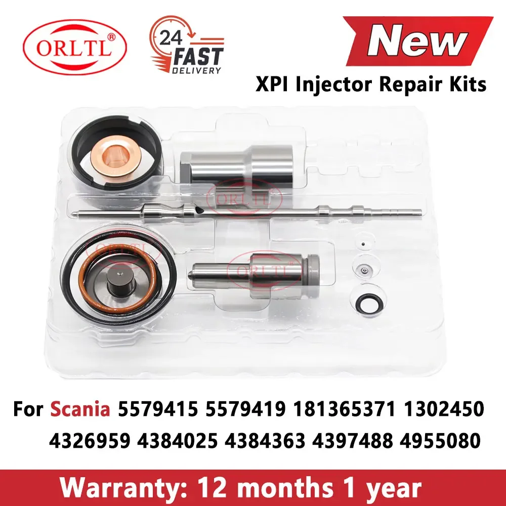 

4326959 4384025 4384363 4397488 4955080 New Diesel XPI Injector Repair Kit Nozzle 5579415 5579419 181365371 1302450 For Scania