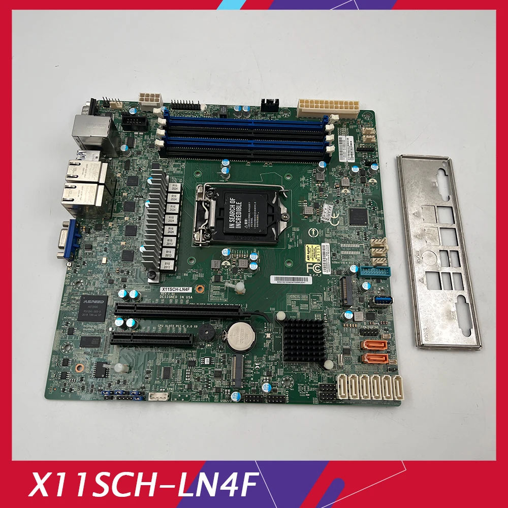 Original Server Motherboard For Supermicro X11SCH-LN4F C246 LGA1151 DDR4 M-ATX Good Quality