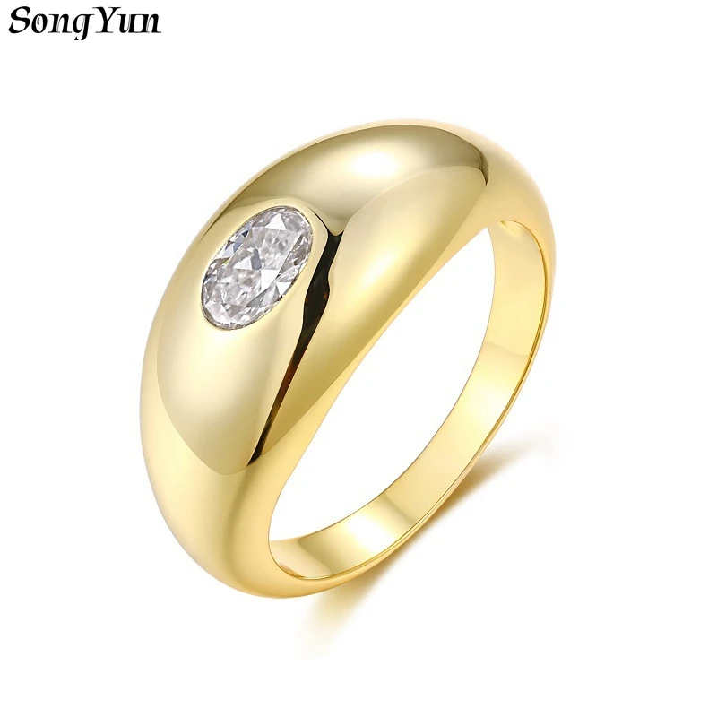 Songyun Moissanite Diamond Jewelry Gold Plated Sterling 7 Songyun Moissanite Diamond Jewelry Gold Plated Sterling