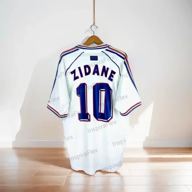 Vintage Classic Summer 1998/2000 #10 ZIDANE Soccer Sport T-shirt Home/Away Kit Football Jersey For Adult/Kids