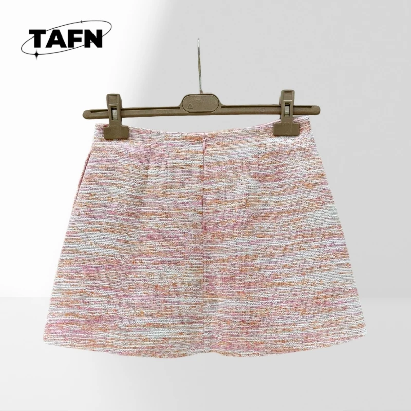 กระโปรงสั้นสวยงามประณีตอินเทรนด์และเรียบง่าย 25 ยอดนิยมแฟชั่นแคชเมียร์ที่สวยงามพื้นผิวขั้นสูง AD1410