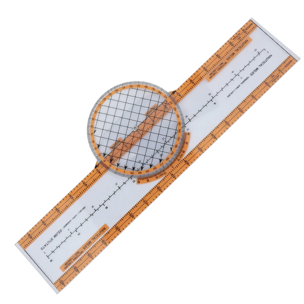 Orange ABS Plastic Flight Computer Navigation Slide Rule For Aviation For Pilot Training Measurement And Vector Calculation Tool