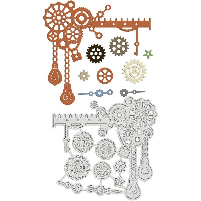 1 pc Zahnrad Metalls chneid werkzeuge Stanz ungen für DIY Scrap booking Urlaub Grußkarten machen Album Milch umschlag Dekoration