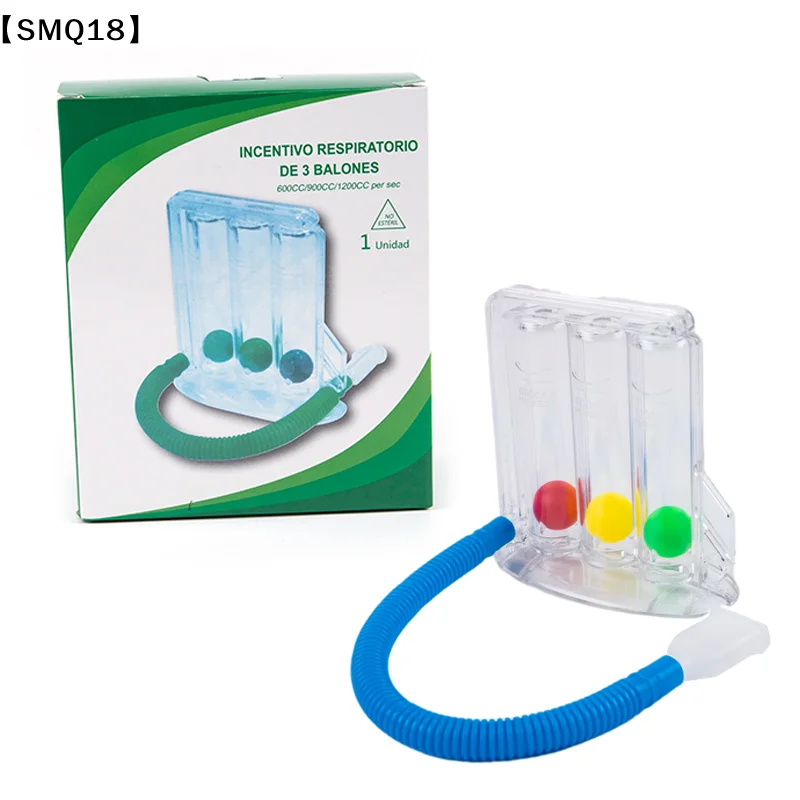 3 Balls Breathing Exerciser Lung Function Improve Trainer Respiratory Spirometry【SMQ】
