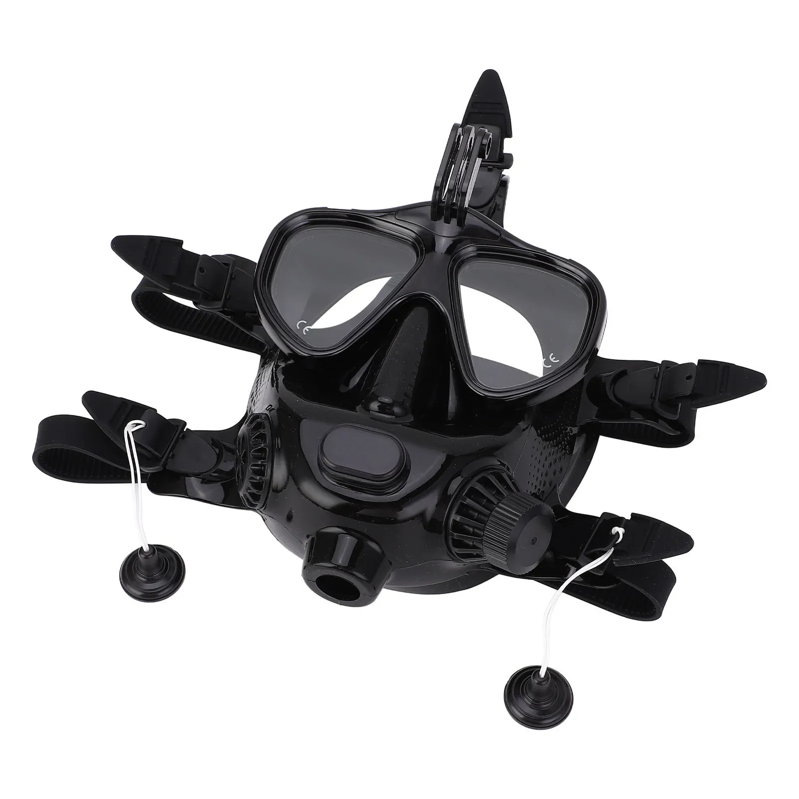 Full Face Snork Goggle 180°Panoramic View Full Face Diving Goggle Soft Comfortable Leakproof with Camera Mount for Diving Goggle