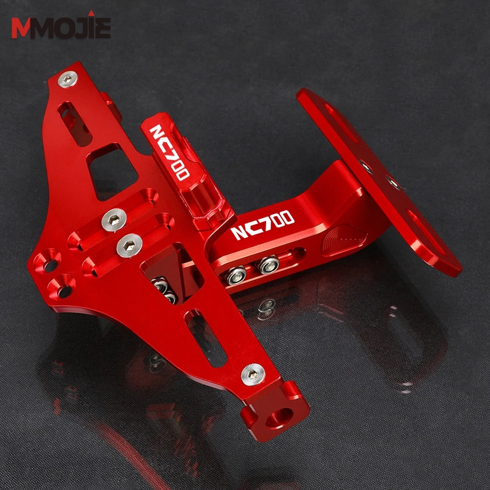 

ДЛЯ HONDA NC700X NC700 X S NC 700X NC700S 2013 2014 2015-2022 2023 2024 Регулируемый кронштейн держателя номерного знака мотоцикла со светодиодной подсветкой
