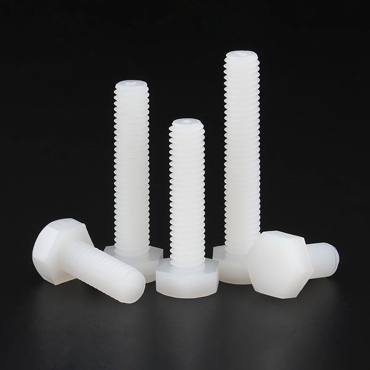 Perno hexagonal exterior de nailon, tornillo hexagonal de plástico aislado, M3-M12