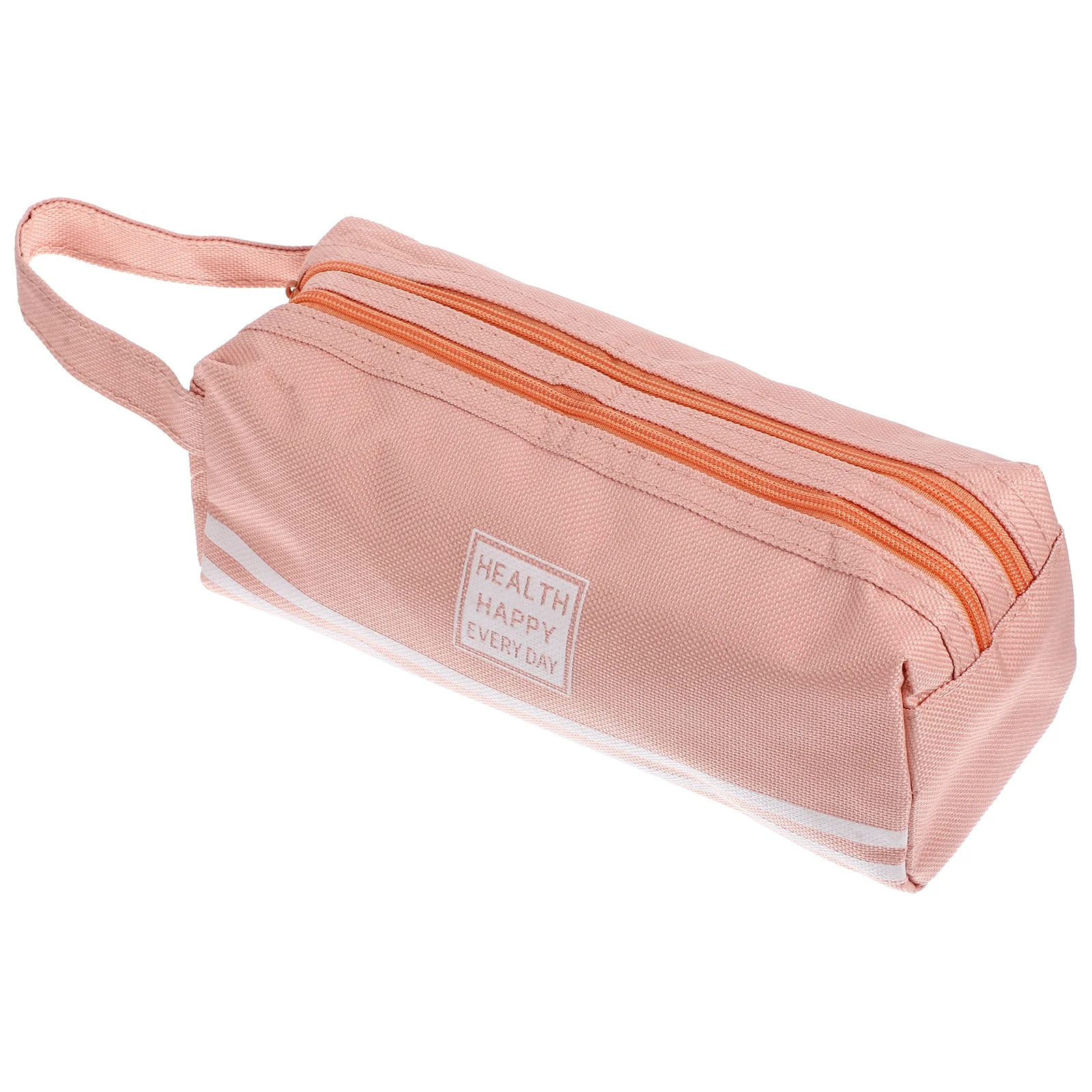 

Double Layer Canvas Pencil Bag Large Capacity Lightweight Washable Eco-Friendly Zipper Pouch For School Office Stationery