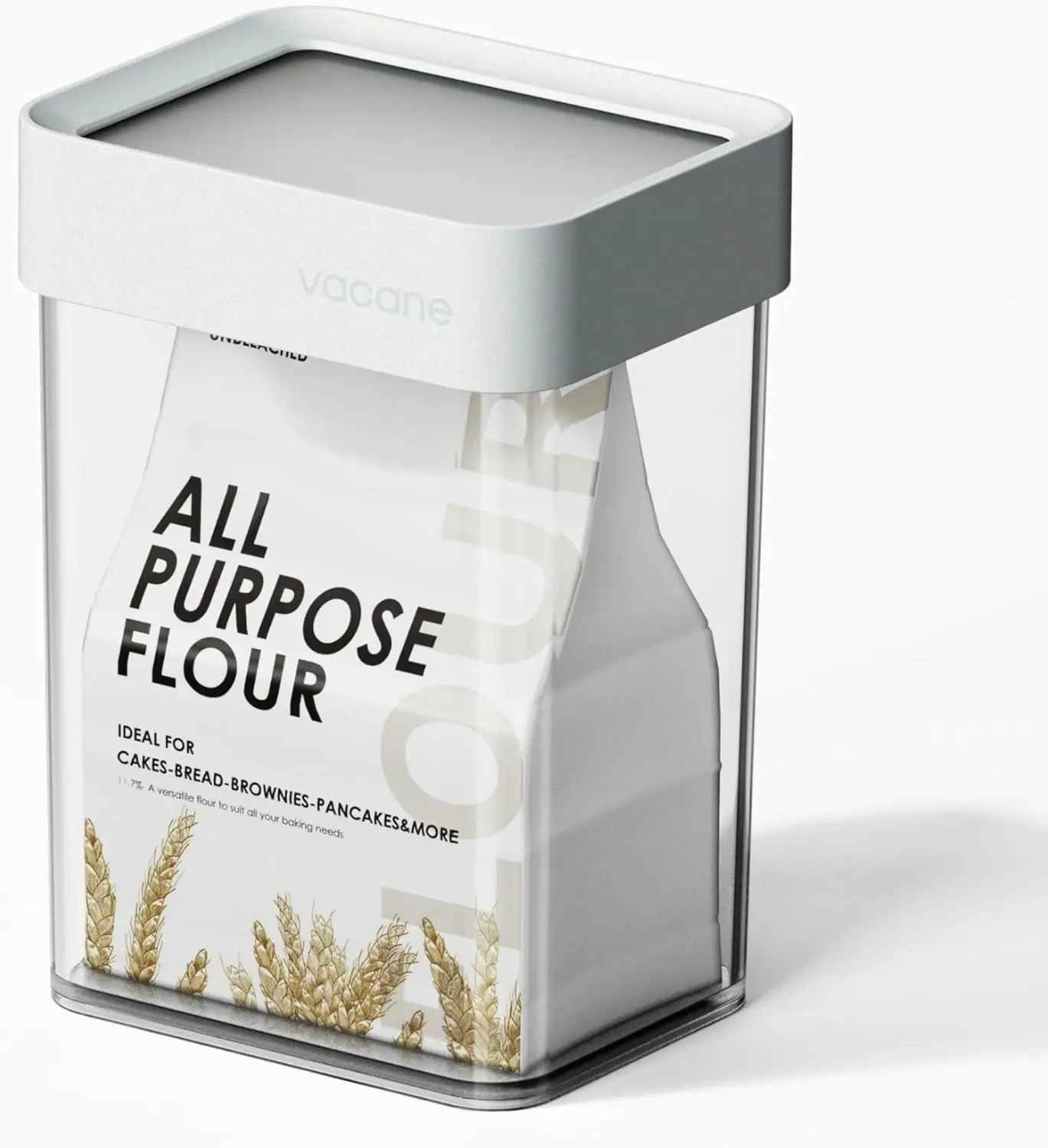 

Герметичный ящик для хранения продуктов питания с силиконовой крышкой, прозрачный кухонный органайзер для сахара, муки, овсянки — можно мыть в посудомоечной машине