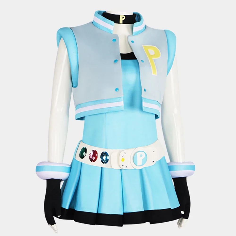 Anime Powerpuff Blossom Bubbles Buttercup Costume Cosplay Donne adulte Ragazze Abito completo Halloween Outfit Party Uniform