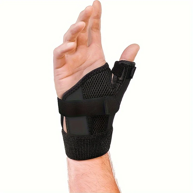 Férula de muñeca y pulgar de doble cara transpirable, para artritis, tendinitis, esguinces, soporte del túnel carpiano