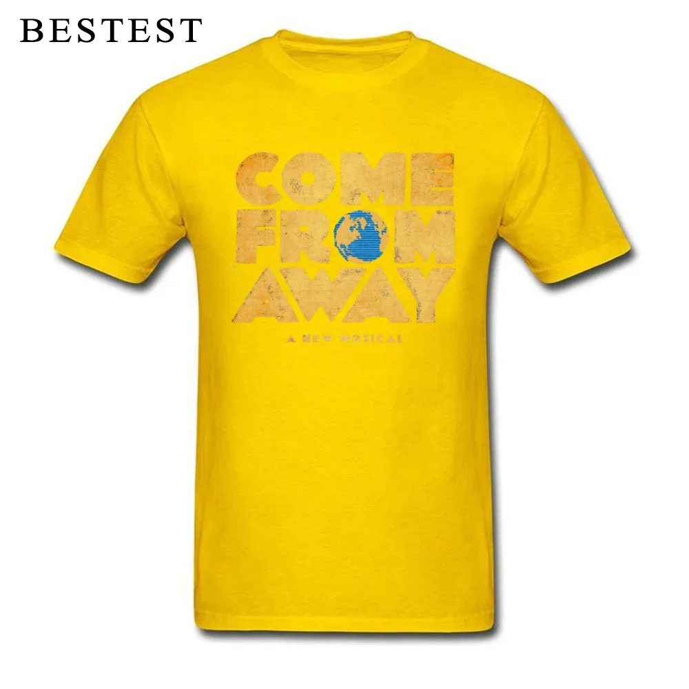 Come From Away Tshirt Men T-shirts New Music T Shirt High Street Letter Clothing 100% Cotton Tops Coupons Tees Rock Punk Camisa