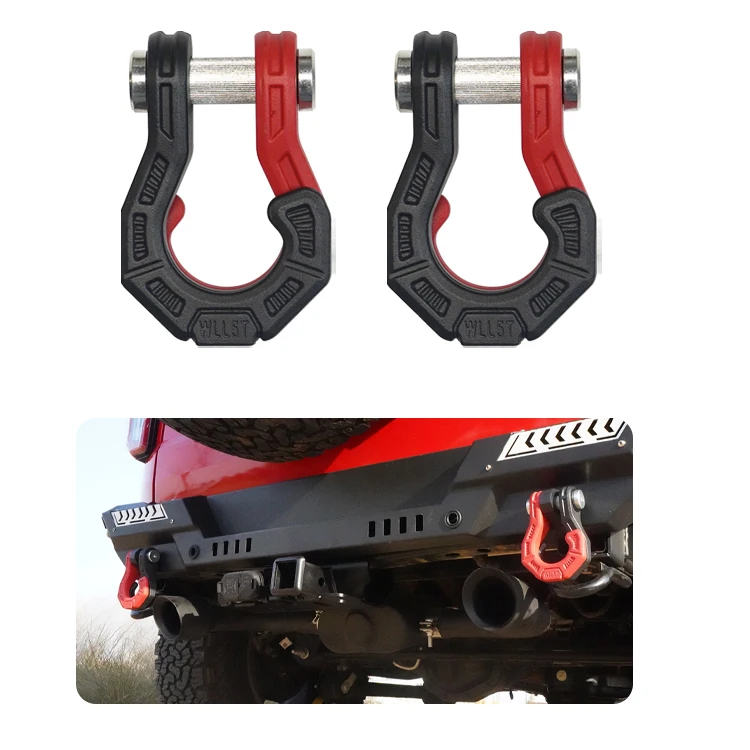 Flying Wing Universal Steel Hitch Receiver Trailer Towing Hanger Pull Ring Tow Hook Tow Shackle Split D Ring Shackles