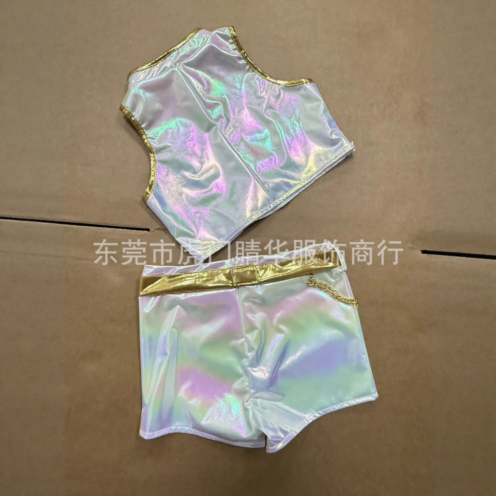 K-POP الشيطان هنتر تأثيري فتاة زي رومي البوب المغني الساطع اللؤلؤ سترة السراويل هالوين زي المرحلة اللباس