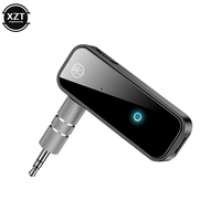 Bluetooth-compatible 5.0 Transmitter Receiver 2-in-1 Wireless Adapter 3.5mm Audio Auxiliary Cable Car Audio Adapter Converter