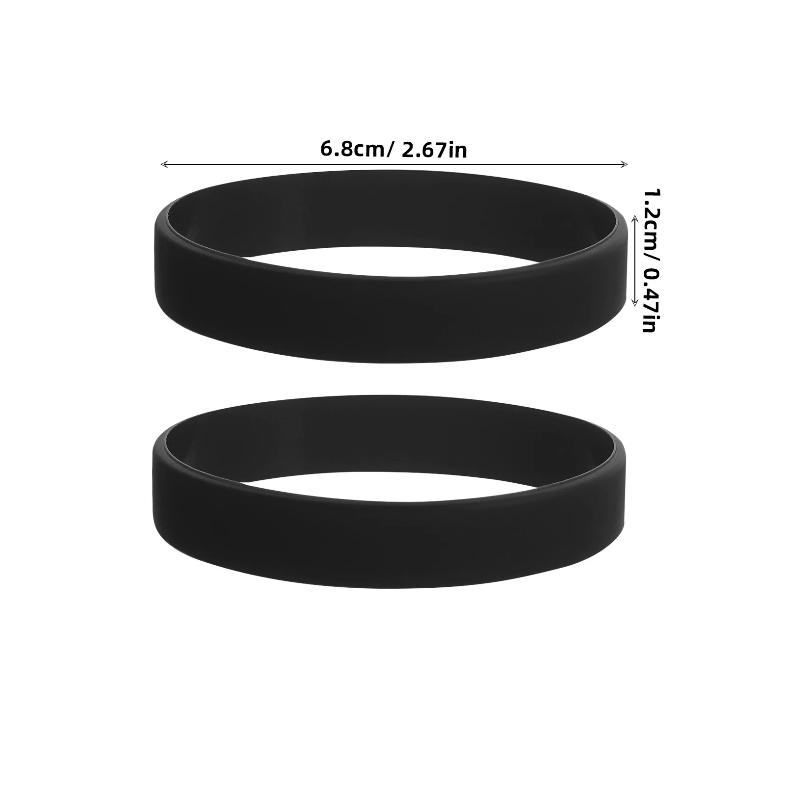

25pcs Silicone Sports Bracelets Rubber Bracelets Adult Wrist Bands Flexible Wristbands For Men And Women Parties Events