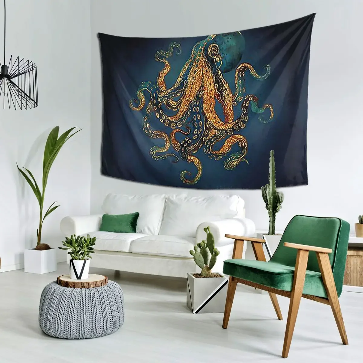 Underwater Dream IV Tapestry Art Wall Hanging Aesthetic Home Decoration Tapestries for Living Room Bedroom Dorm Room