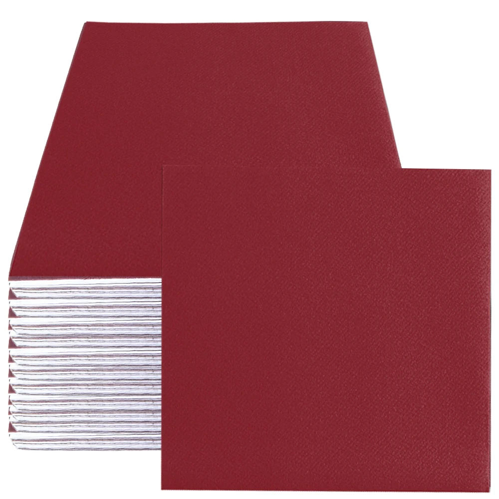 20/40/60/80pcs Solid Color Red Disposable Napkins Red Paper Napkins For Christmas Wedding Baby Shower Party Joyful Festivals