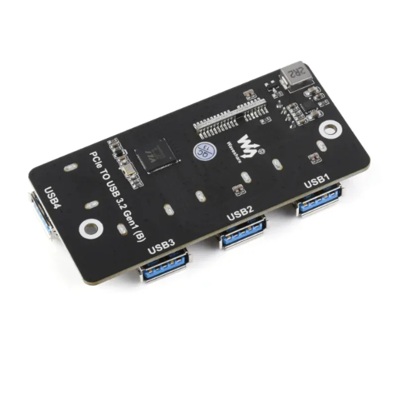

1 шт. адаптер PCIe-USB 3.2 Gen1, предназначенный для вычислительного модуля Raspberry Pi, 4 платы ввода-вывода, 4x высокоскоростные USB-порты