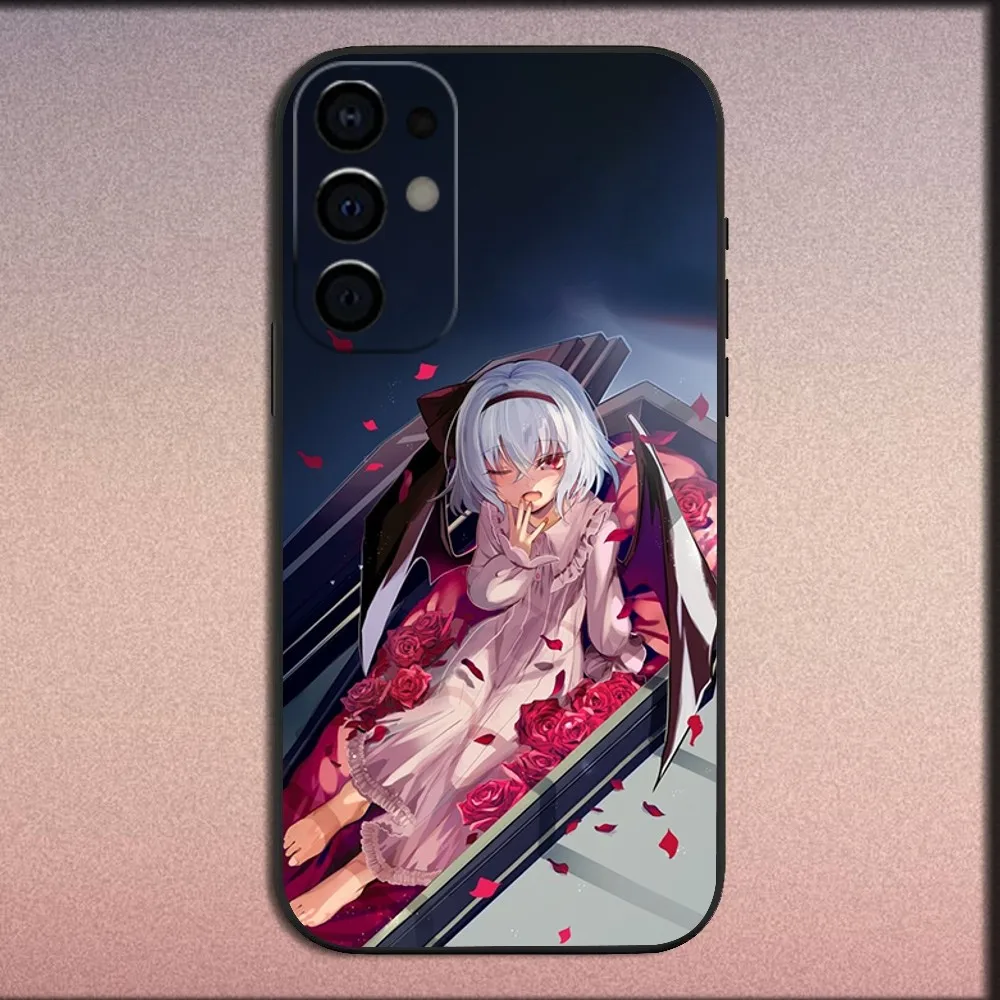 T-TouHou Project Flandre Phone Case For Samsung S25,S24,S21,S22,S23,S30,Ultra,S20,Plus,Fe,Lite,Note,10,9,5G Black Soft Cover